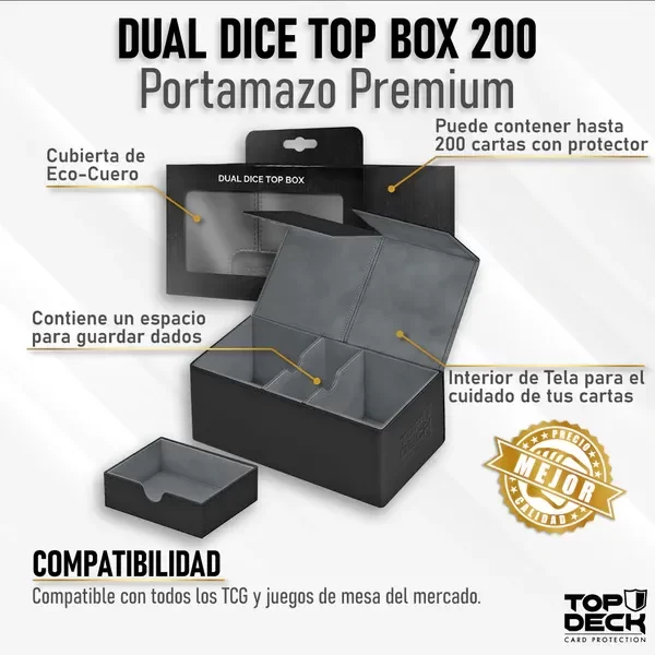 Portamazos Premium - TOPDECK Dual Dice 200